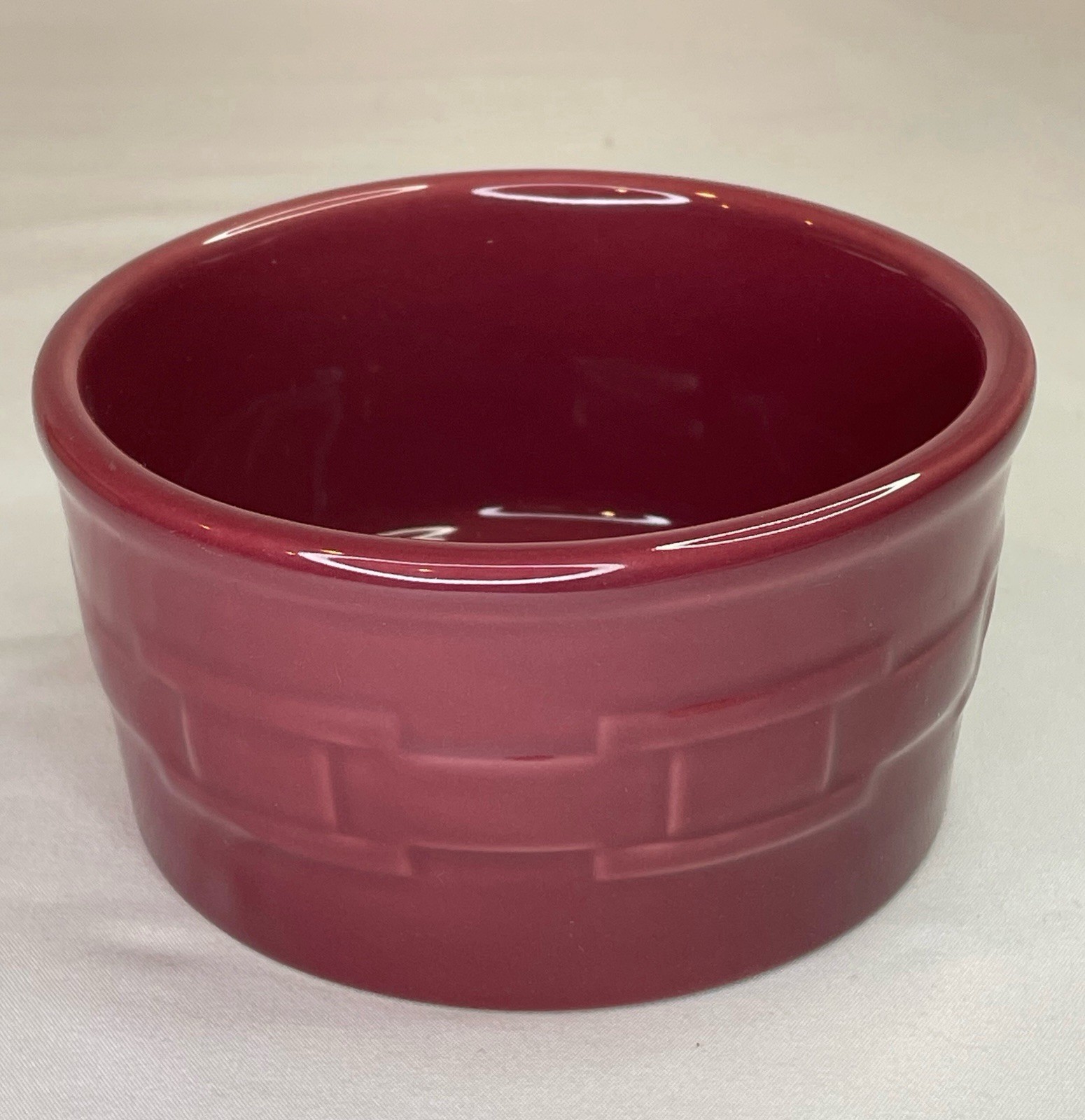 LONGABERGER Woven Traditions 13oz Salt Crock Paprika (Original Box)