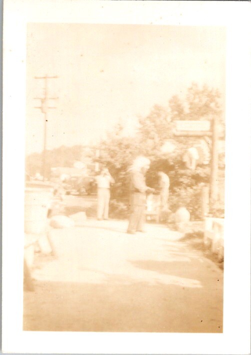 Photograph 1940s-50s Cherokee Reservation Qualla NC Swain Co Roadside Car Group Photograph 1940s-50s Cherokee Reservation Qualla NC Swain Co Roadside Car Group