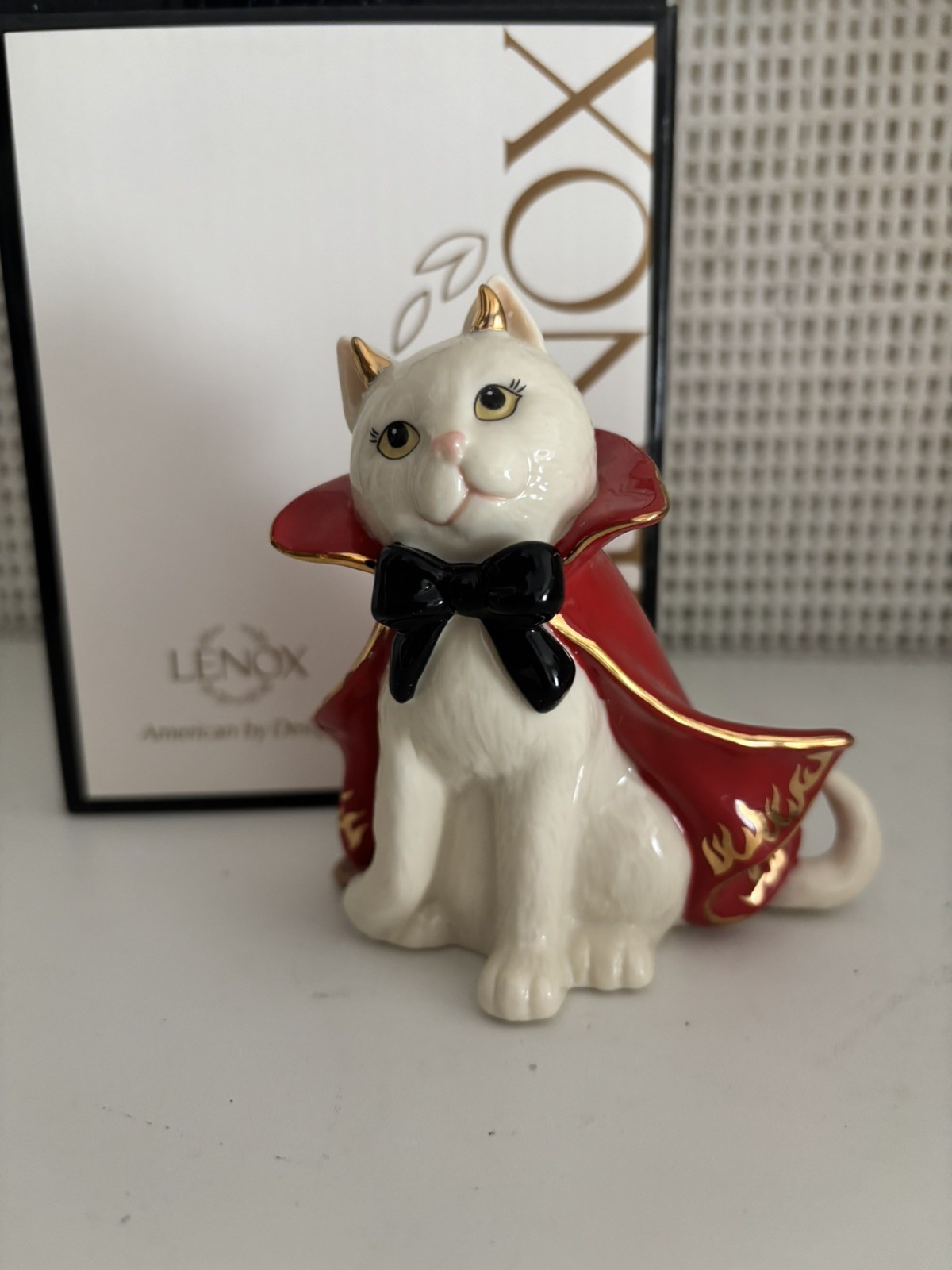 Rare Lenox “Devilish Kitty” Halloween Figurine Discontinued Ltd. Ed. New In Box