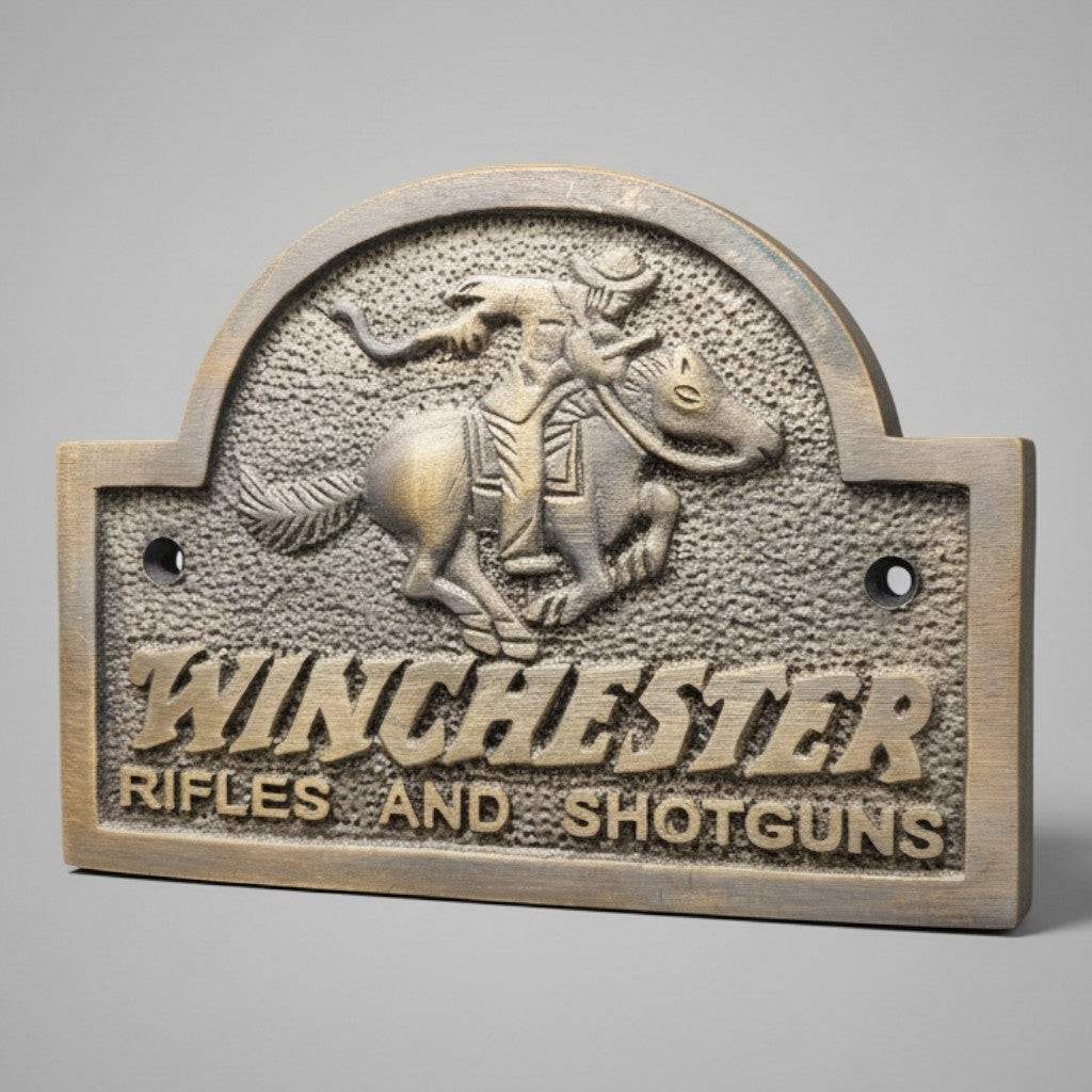 Winchester 1866 Rifles & Shotguns Solid Brass Plaque