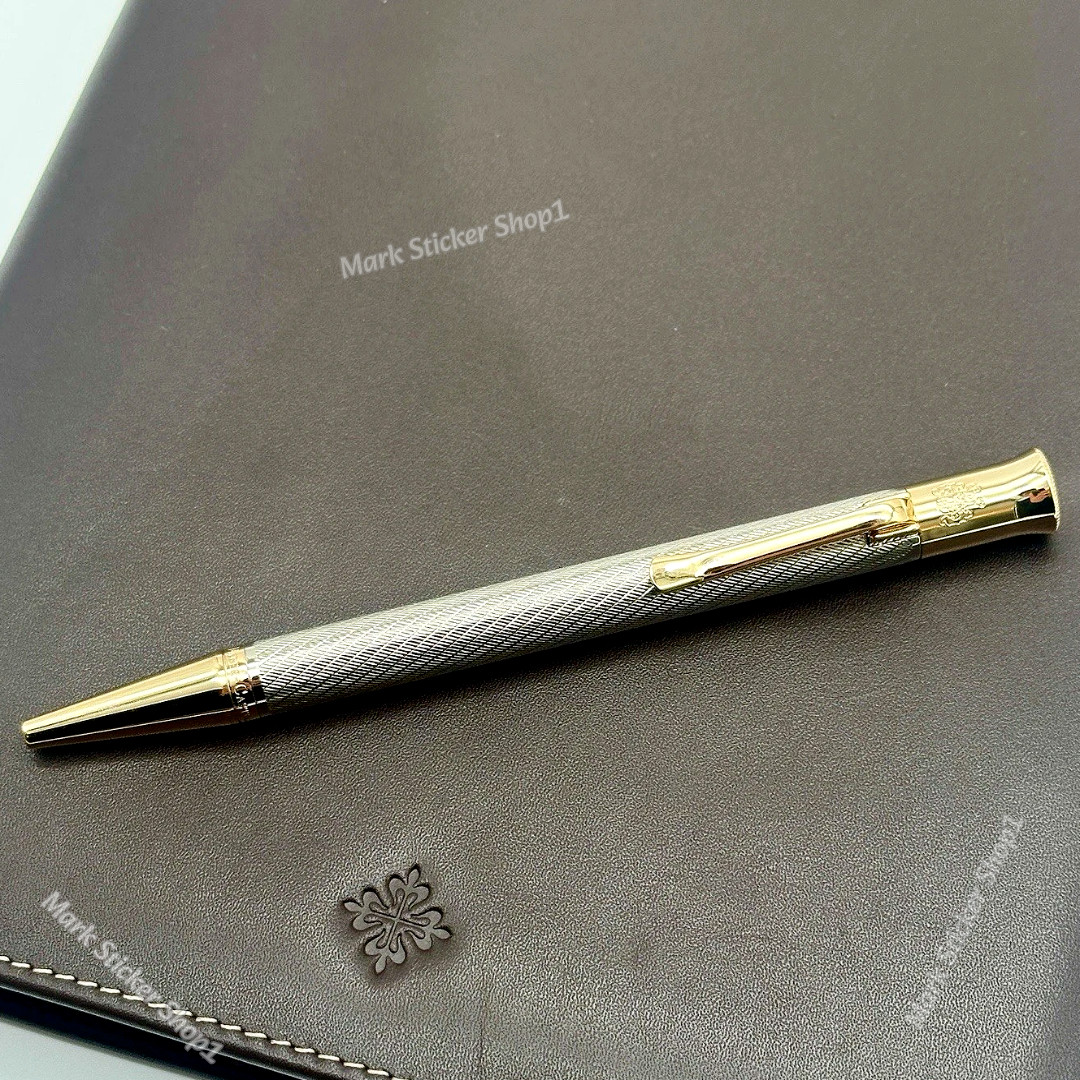Patek Philippe Scripted Silver Weave Pen Graf Von Faber Castell AD VIP Gift