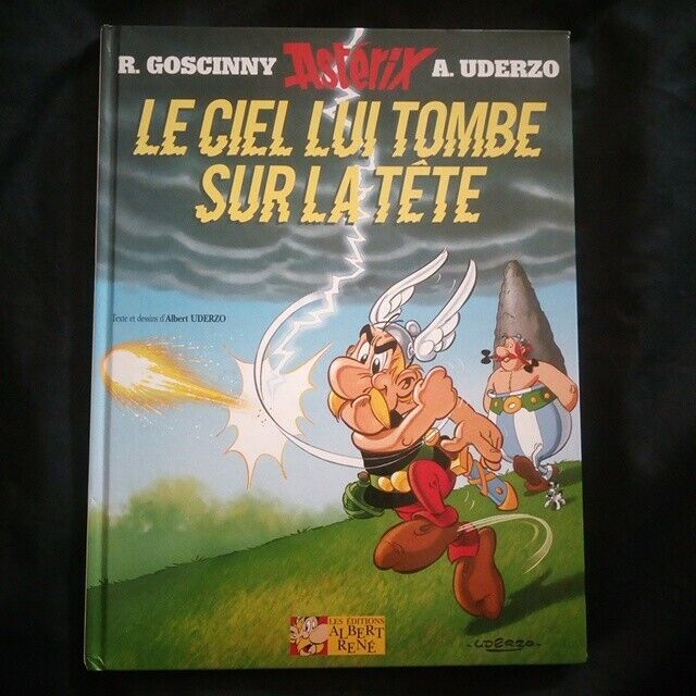 Astérix: The Sky Him Falls On La Tête Text And Drawing\' Alberto Uderzo Good Mint