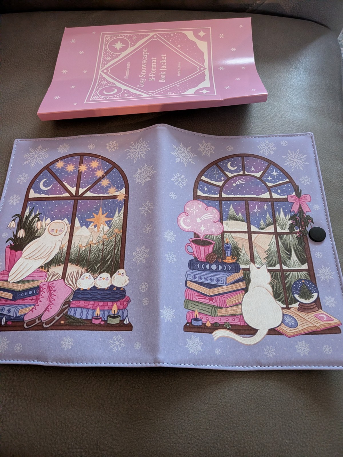 Cosy Snowscape B-Format Book Jacket - Illumicrate Winter Edition