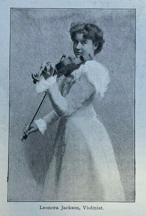 1899 American Violinist Leonora Jackson 1899 American Violinist Leonora Jackson
