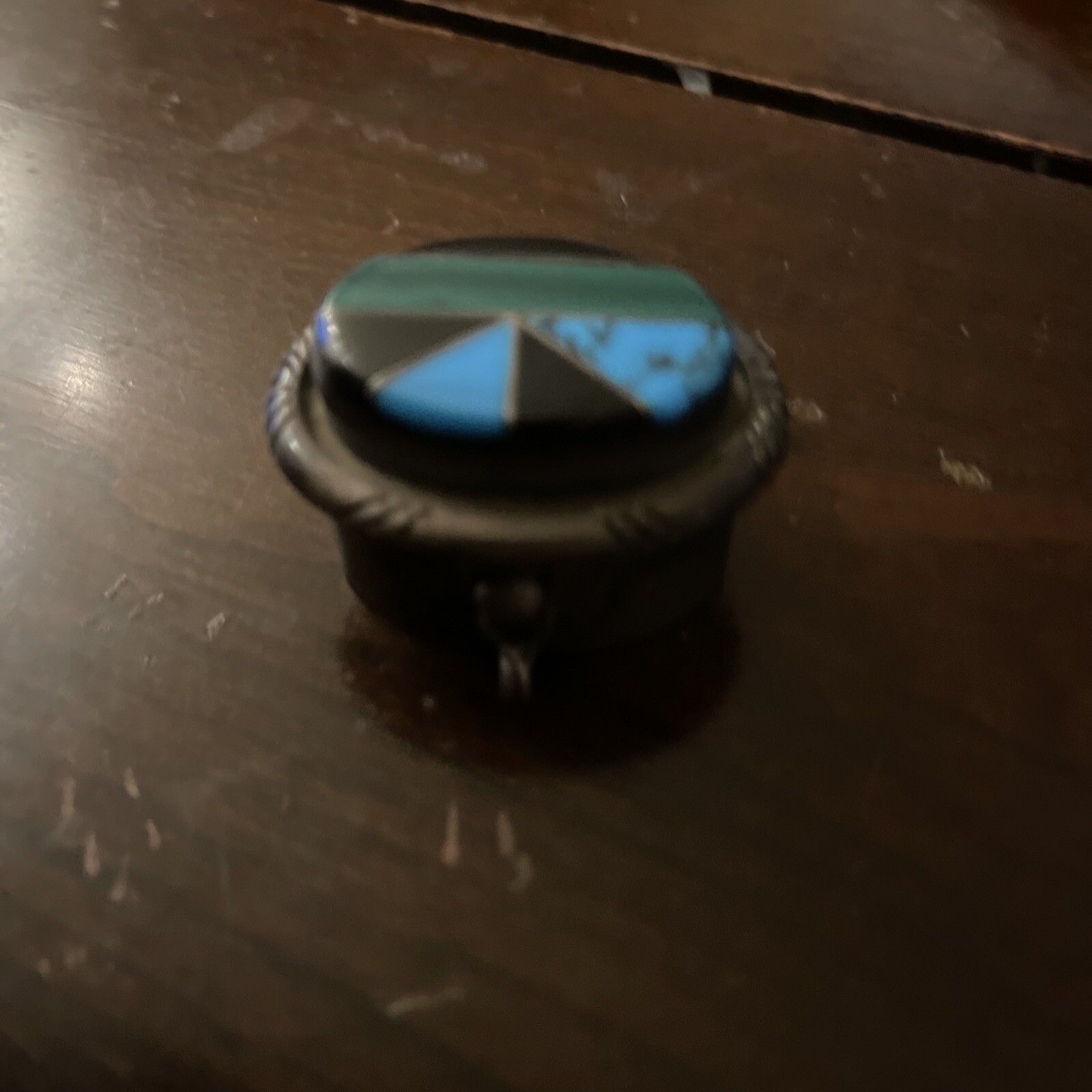 NATIVE AMERICAN 925 inko Stamped TURQUOISE HANDMADE Vint PILL BOX Estate NATIVE AMERICAN 925 inko Stamped TURQUOISE HANDMADE Vint PILL BOX Estate