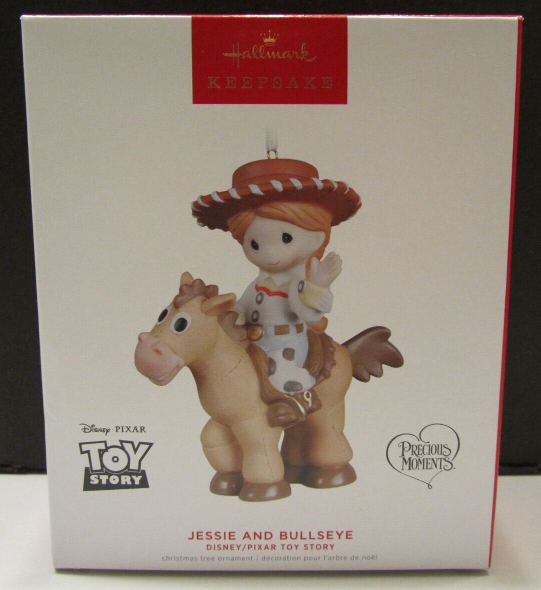 2022 Hallmark Toy Story Jessie and Bullseye Precious Moments Porcelain Ornament
