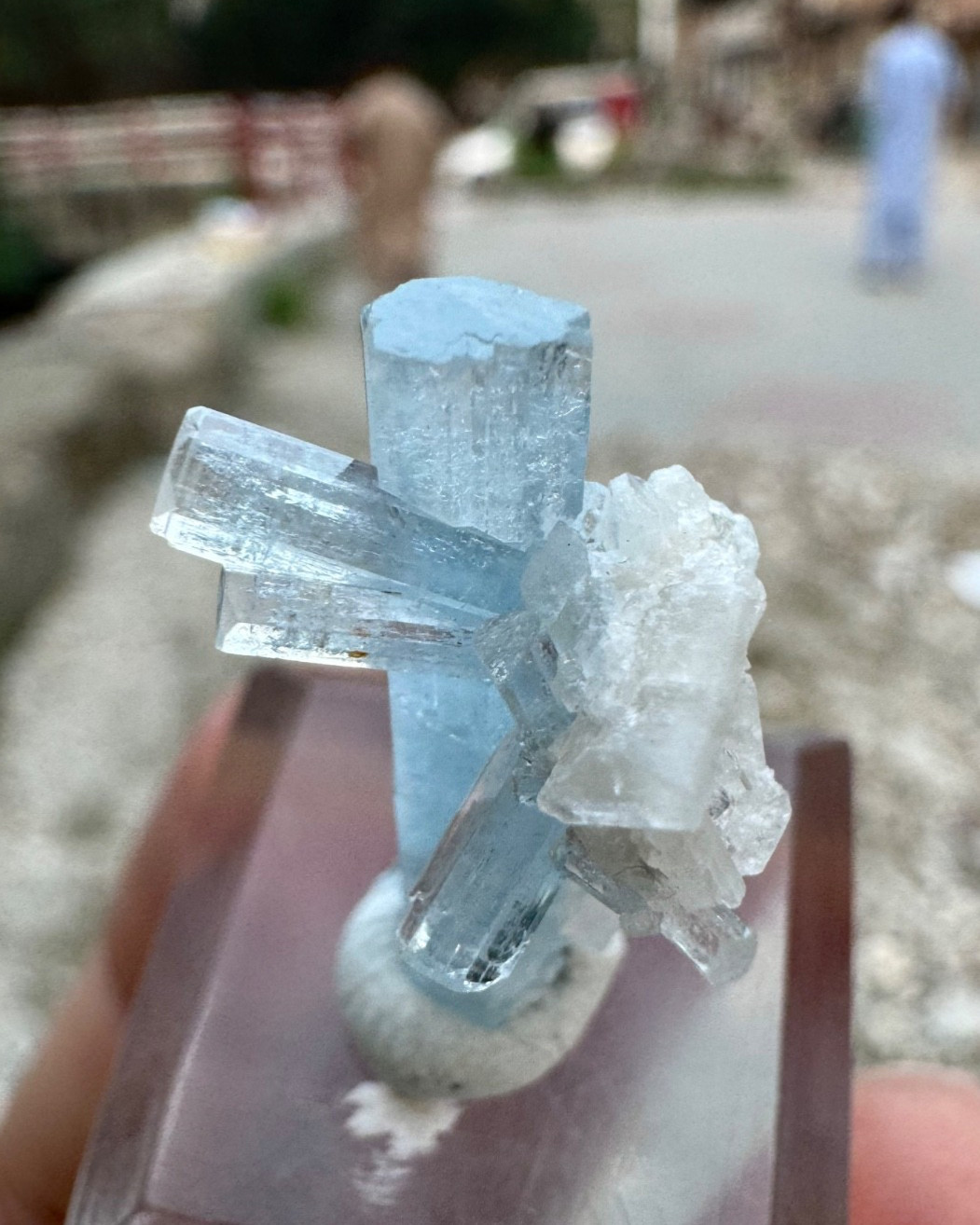 Thumbnail Aquamarine Crystals With Matrix Combine / Natural Crystal , 10 Carats