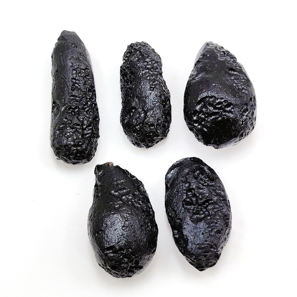 5pc Indochinite Tektite Lot 192.4g Teardrop Impact Glass Meteorite Raw Specimen