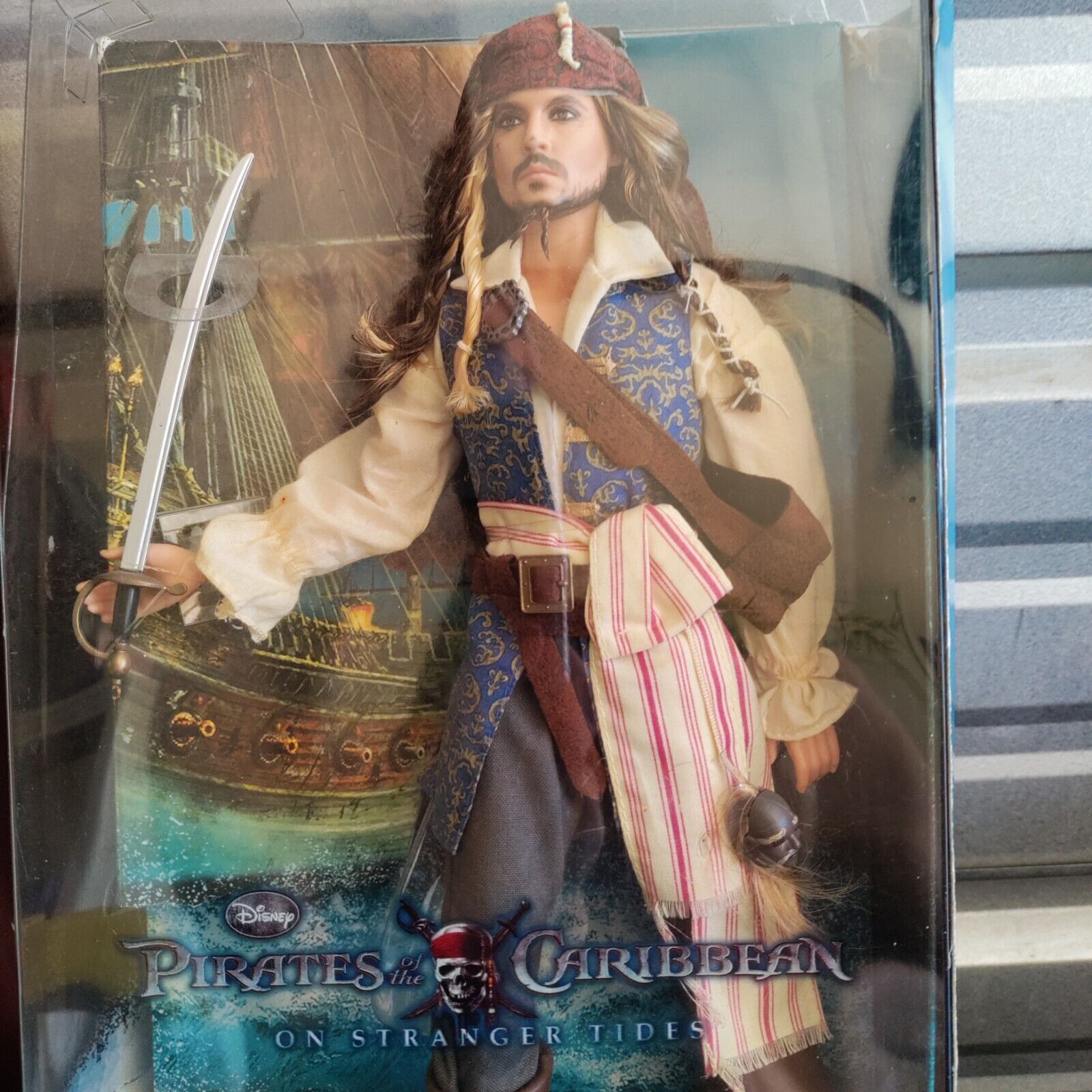  Pirates Of The Caribbean Captain Jack Sparrow Barbie doll. Still in the box .