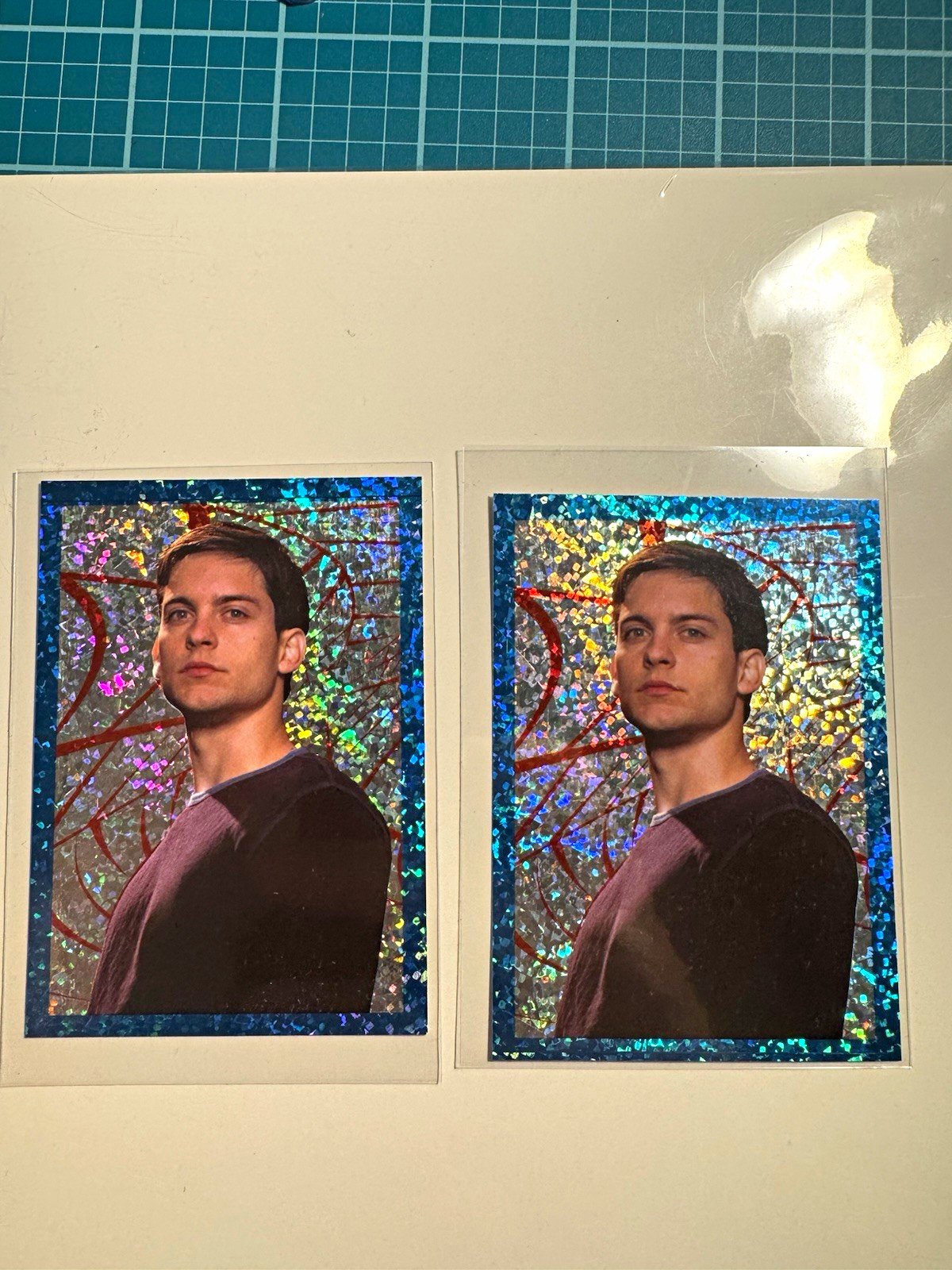 Merlin 2002 Merlin Stickers Spider-Man #11 Tobey Maguire Foil Sticker Lot ROOKIE