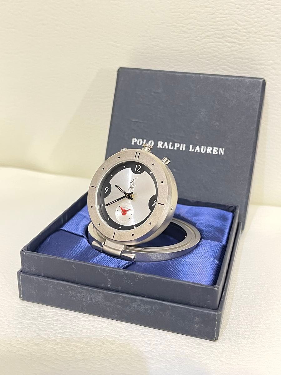 Near Mint Polo Ralph Lauren Travel Clock With Original Box Table Clock Rare