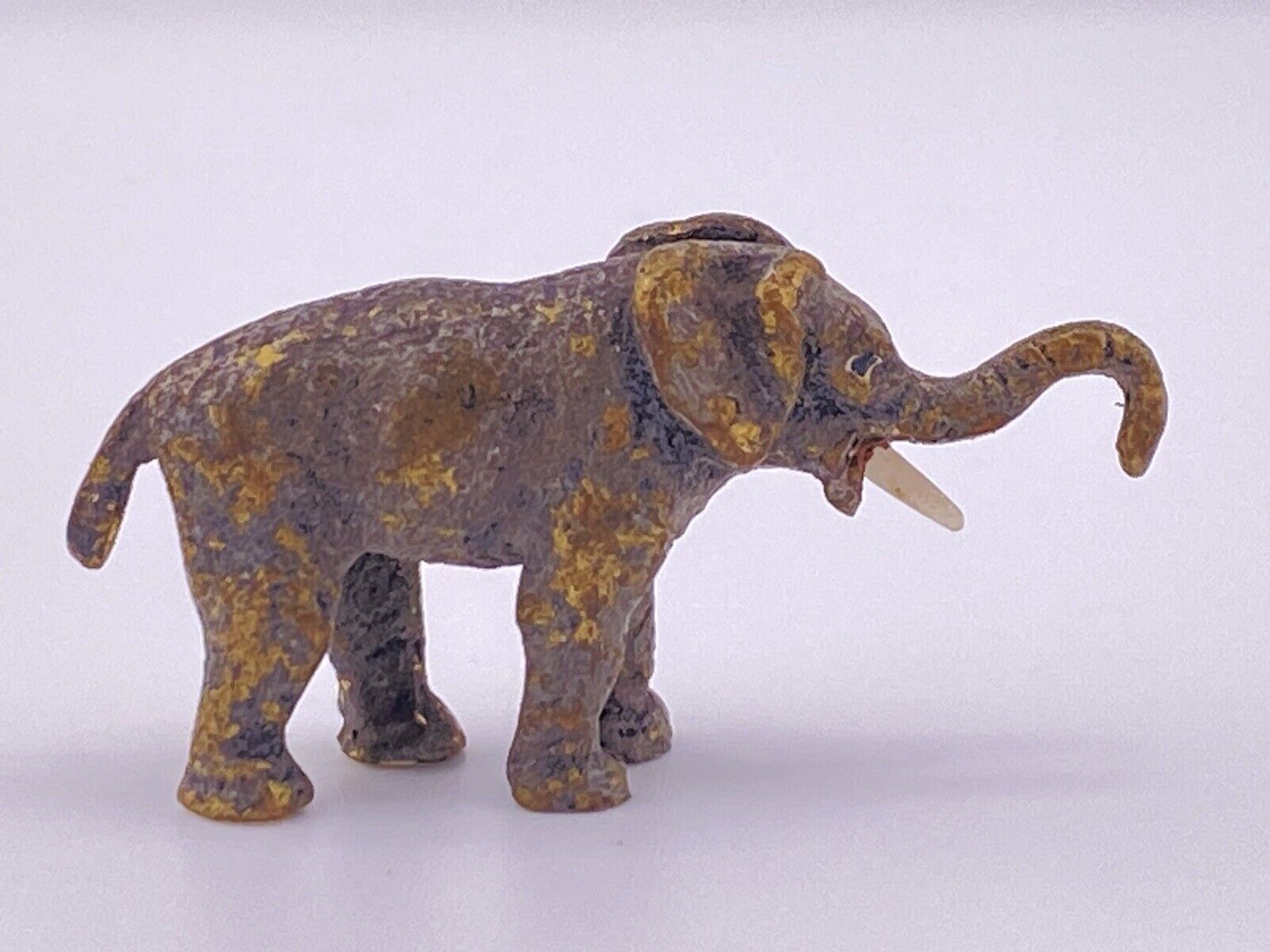 Gorgeous Antique Austrian Vienna Cold Painted Bronze Elephant