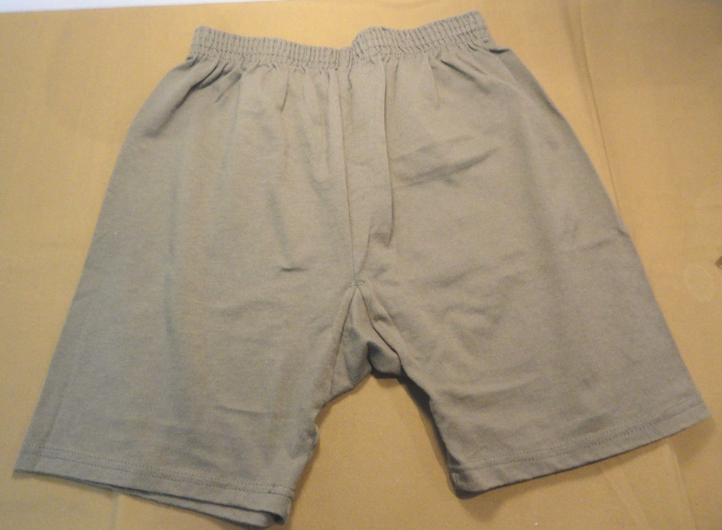 NEW VINTAGE  SOFFE USMC MARINE CORPS OLIVE GREEN SHORTS PT TRUNKS SIZE LARGE