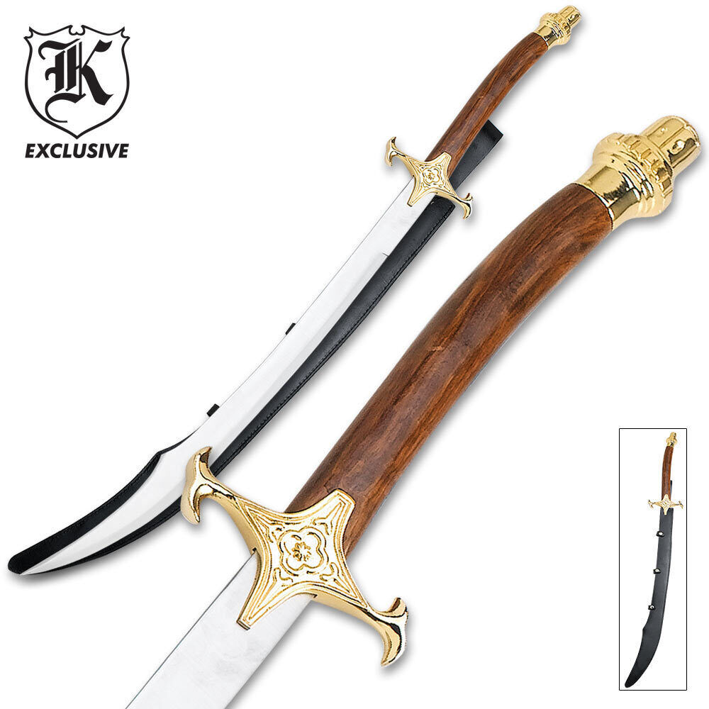 Arabian Shamshir Warrior Sword Scimitar Wood Pirate Caribbean Cutlass Medieval