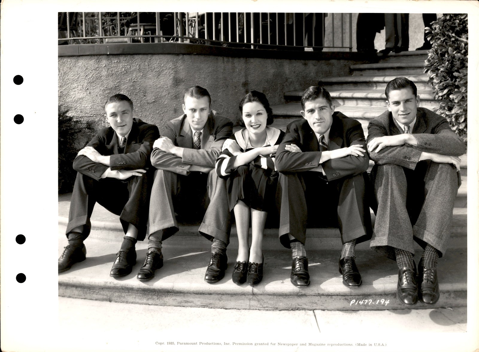 LD444 1935 Original Keybook Photo GAIL PATRICK ALABAMA CRIMSON TIDE DIXIE HOWELL