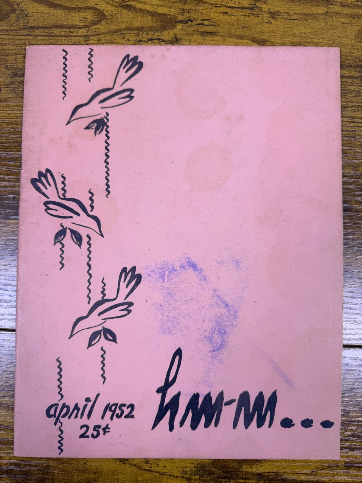 April 1952 South Dakota University hm-m Campus Humor Magazine Miss University 