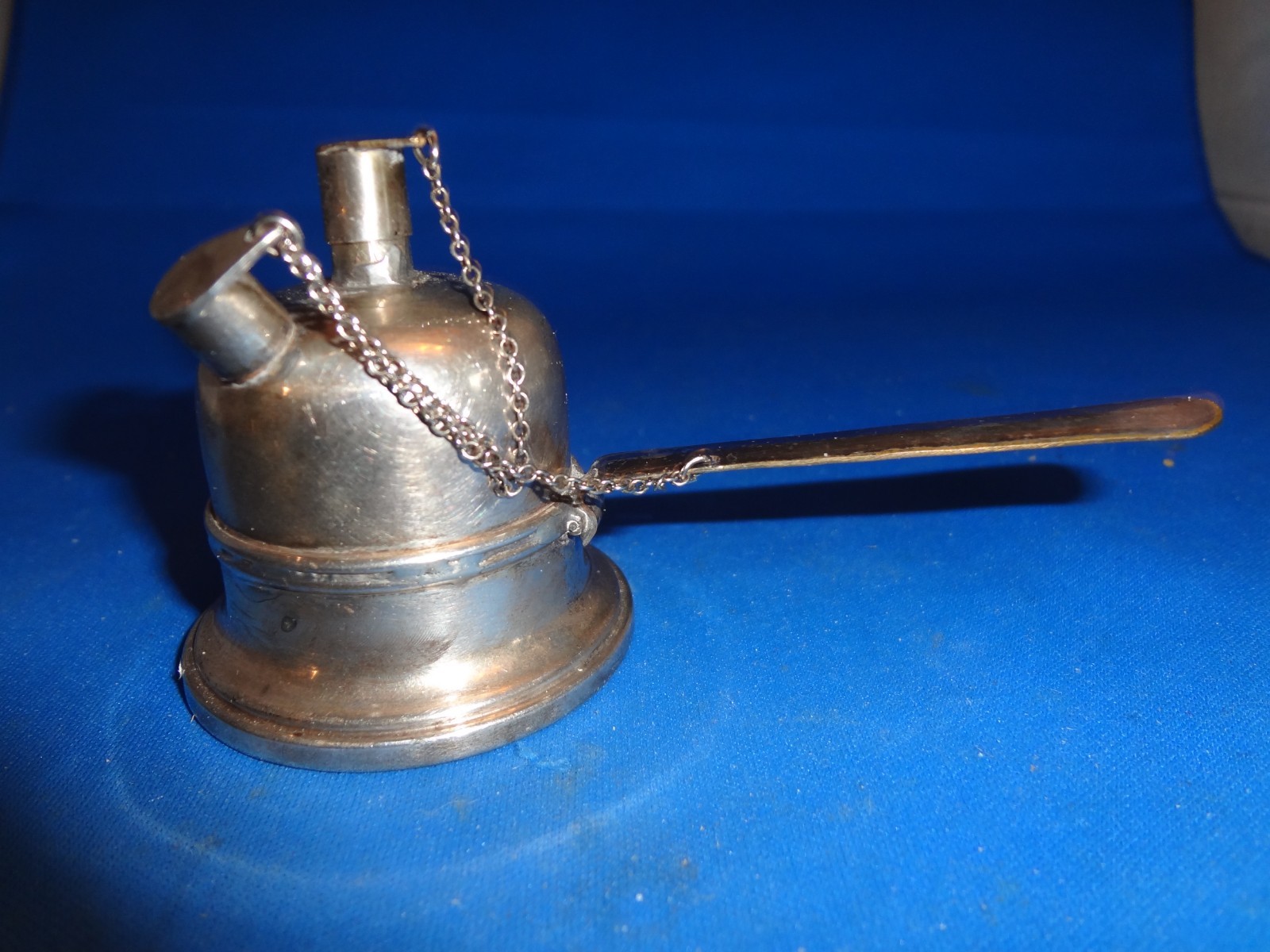 Antique Birks Sterling Ring Box Converted into an Alcohol/Spirit Lamp-60 grams