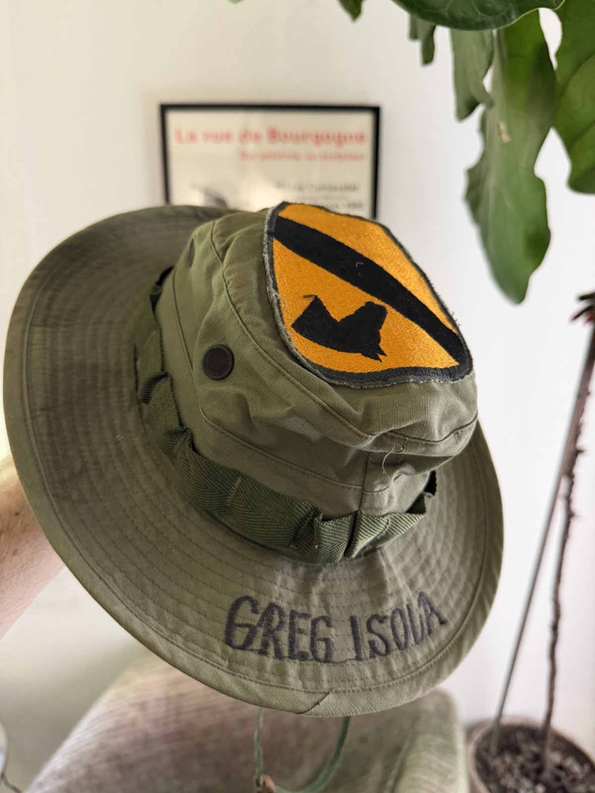 Vintage Authentic Vietnam War Era Jungle Combat Bonnie Hat 1968 Embroidered