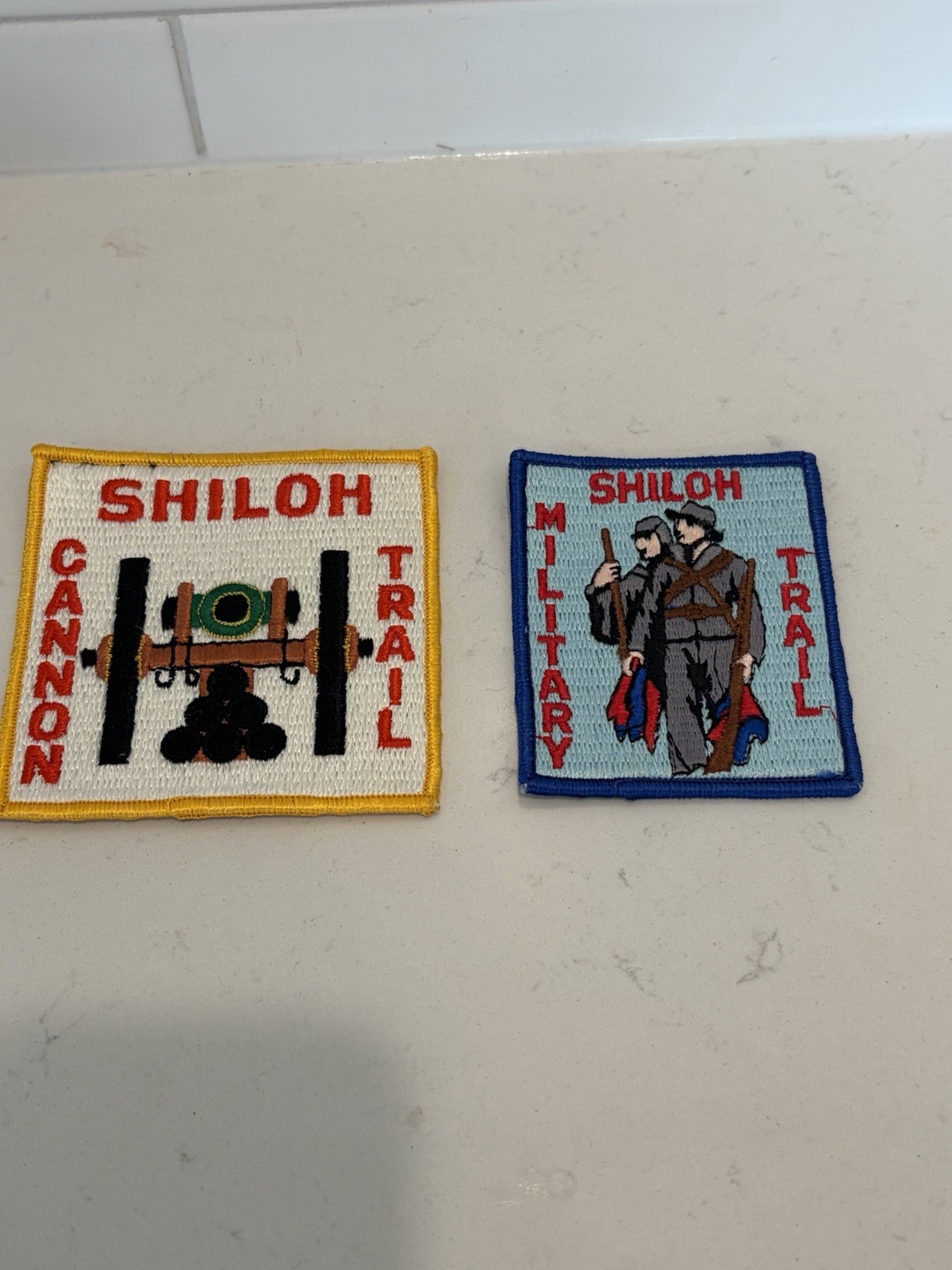 Vintage Shiloh Cannon Trail And Shiloh Military Trail BSA Patches