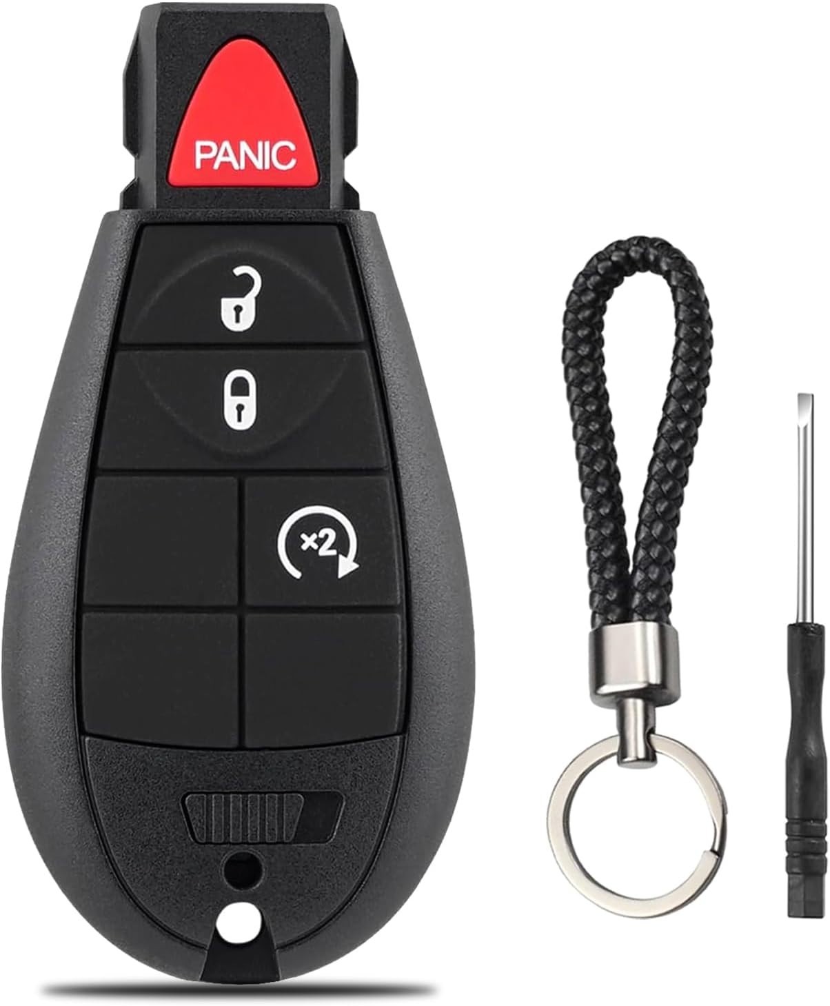 Key Fob Fobik Replacement Compatible for 2013-2018 Dodge Ram 1500 2500 3500 (4-B Key Fob Fobik Replacement Compatible for 2013-2018 Dodge Ram 1500 2500 3500 (4-B