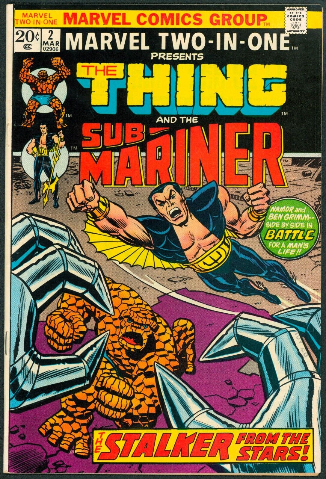Marvel Two-In-One 2 VF/NM 9.0 Sub-Mariner Marvel 1974
