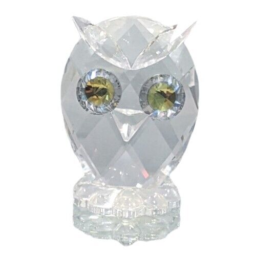 Mini Owl Swarovski Crystal 7654 NR 038 Made In Austria Original Box Certificate