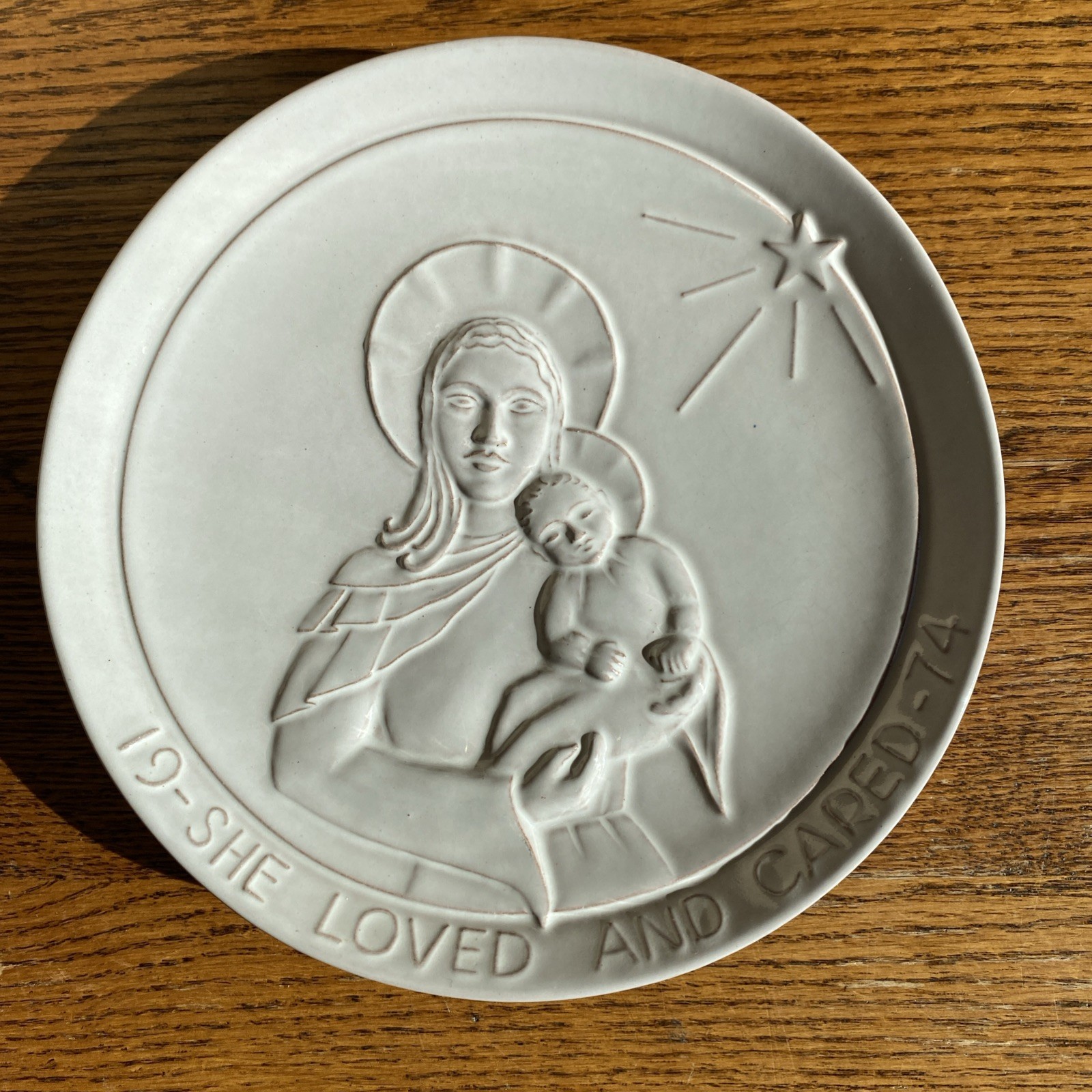 1974 FRANKOMA Christmas Plate \