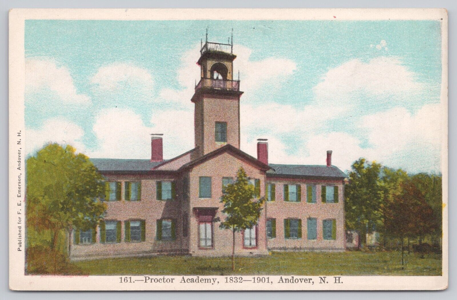 Andover New Hampshire, Proctor Academy, Vintage Postcard