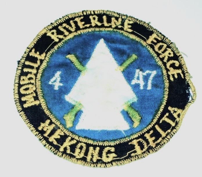 ORIGINAL 60\'s OVERSEAS MADE MOBILE RIVERINE FORCE 4th / 47th INFANTRY PATCH, #3