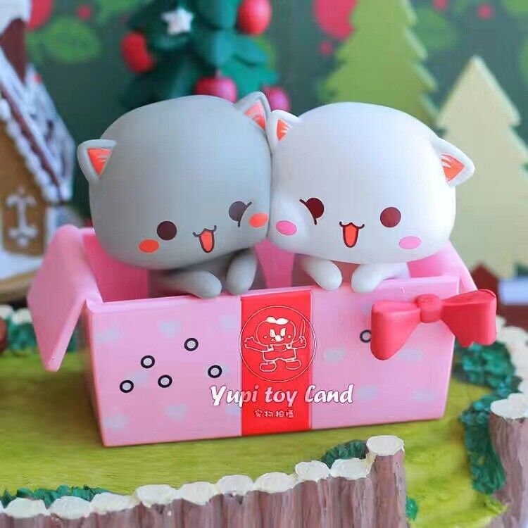 Season2 Peach and Goma MITAO-CAT Sweet Lovely Figure Art Toy Desktable Deco Gift