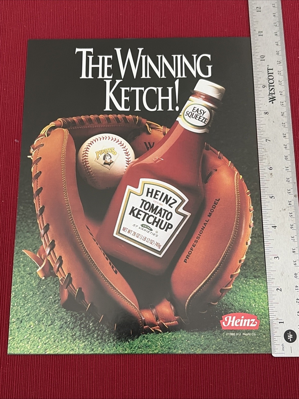 Heinz Tomato Ketchup “The Winning Ketch” 1993 Print Ad