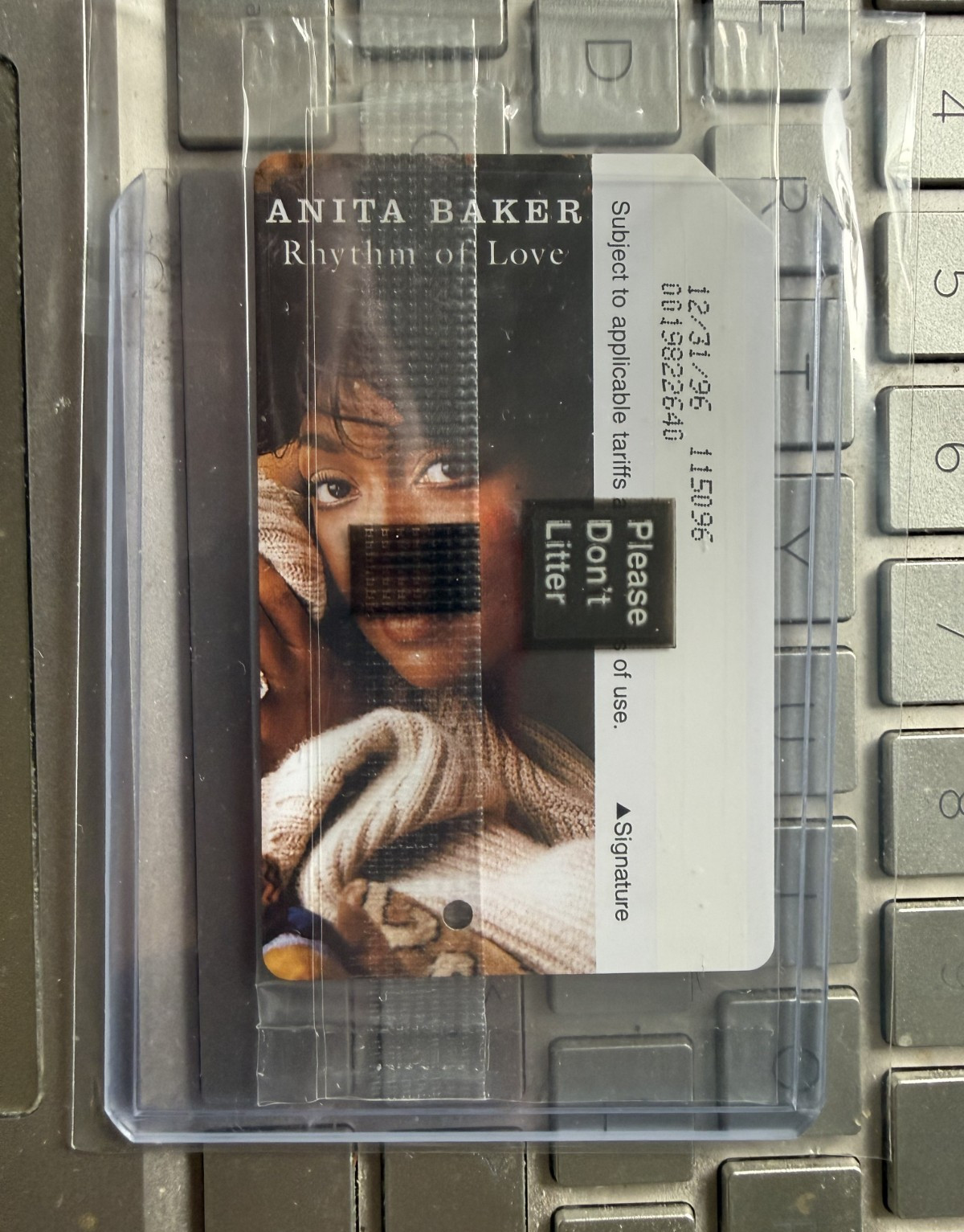 Extremely Rare ANITA BAKER blueback 1995  Subway Metrocard MTA