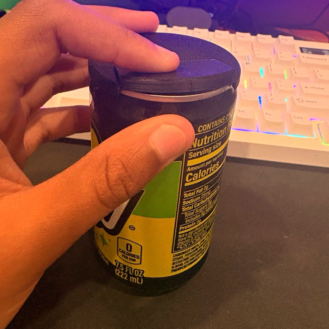Pop can top and lid