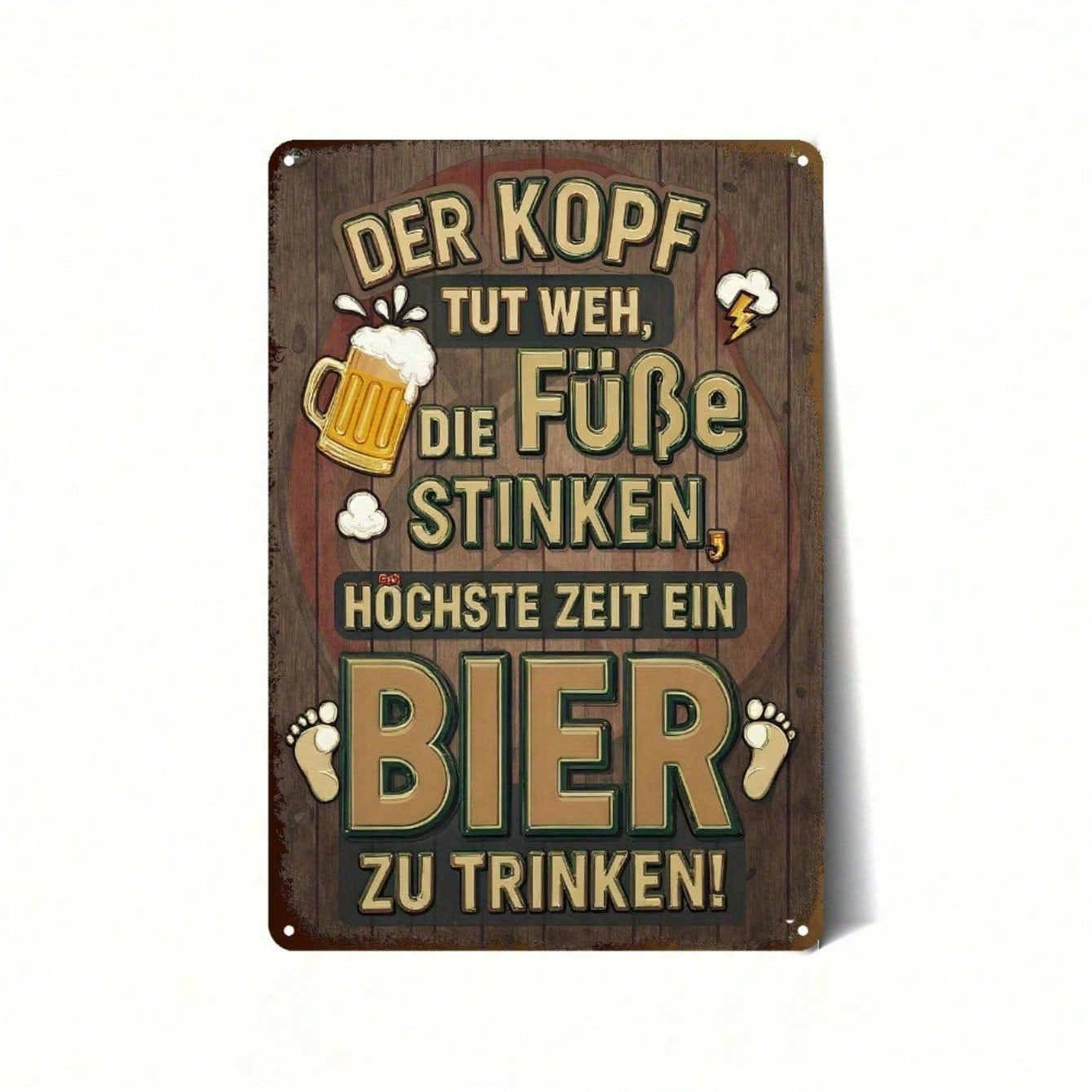 CIFbuy Vintage German Humor Beer, Sign \