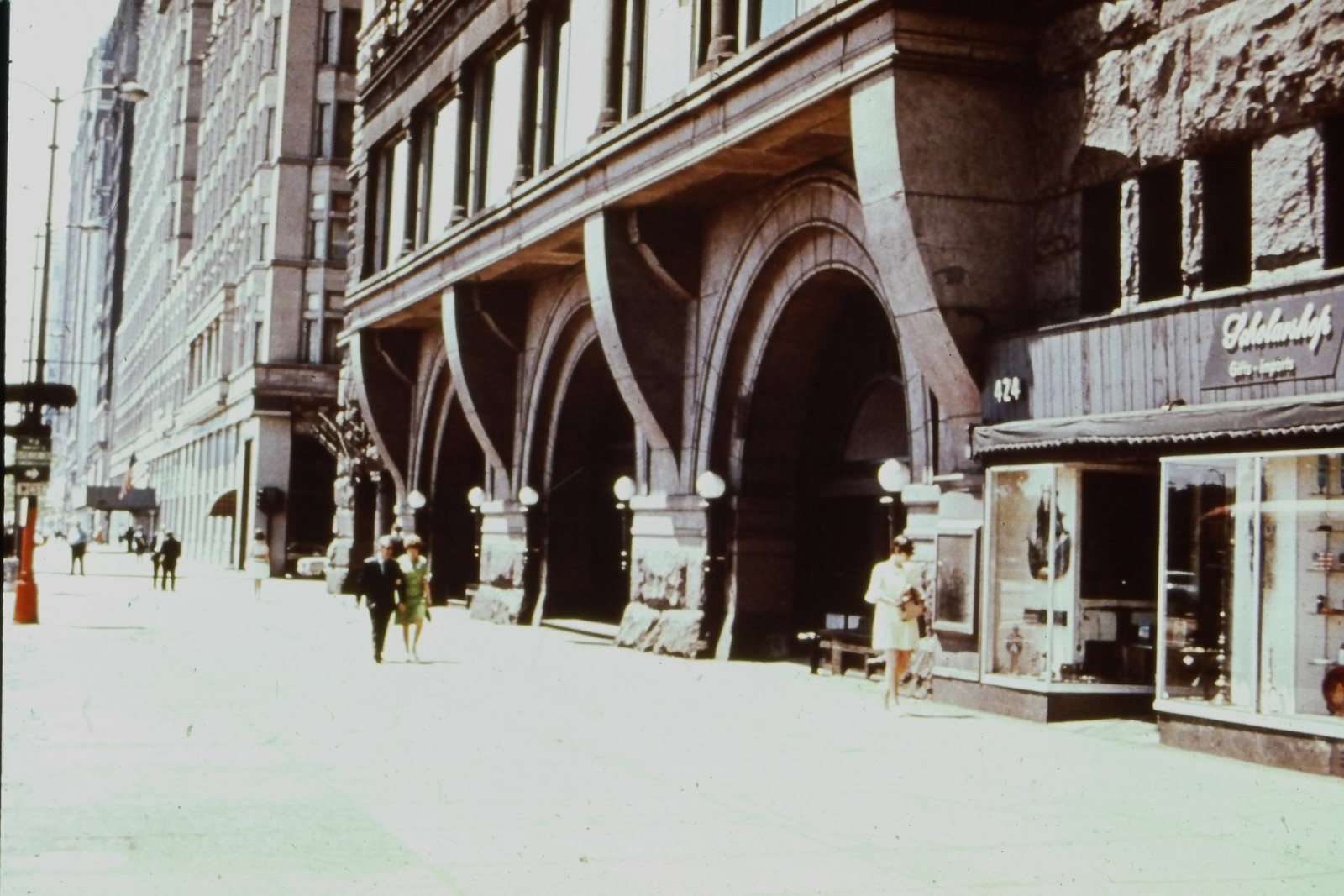 c1980's 35mm Slide, Auditorium Building Chicago, Adler and Sullivan Architecture c1980's 35mm Slide, Auditorium Building Chicago, Adler and Sullivan Architecture