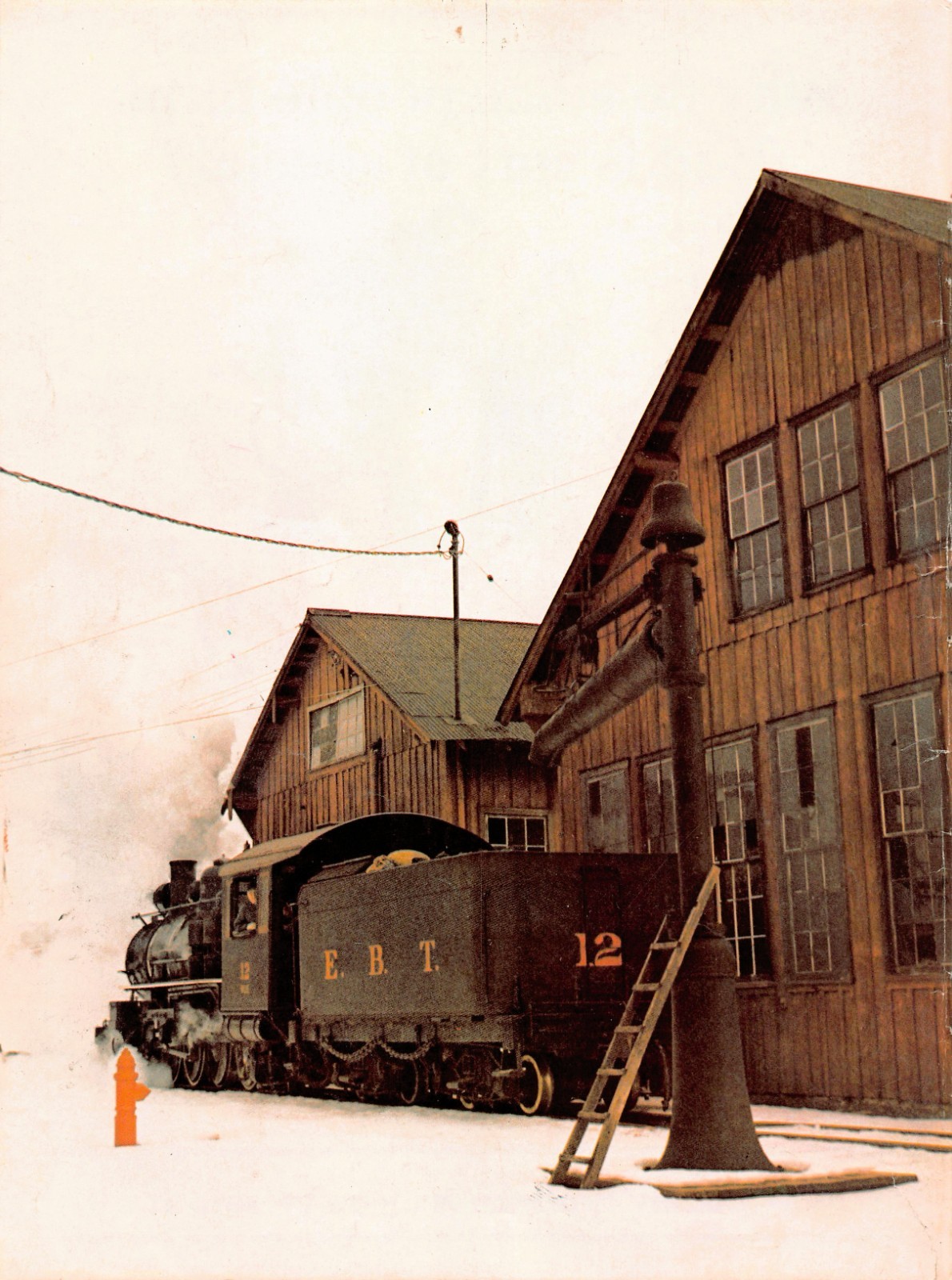 Rockhill Furnace Roundhouse EBT Narrow Gauge No 12 2-8-2 Mikado 1978 Mag Image