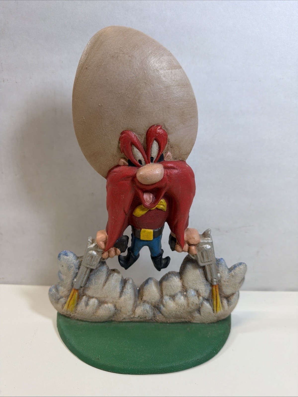Vintage Warner Bros Looney Tunes Yosemite Sam Cast Iron Door Stopper 1996 Vintage Warner Bros Looney Tunes Yosemite Sam Cast Iron Door Stopper 1996