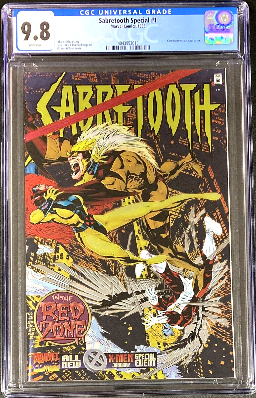 Sabretooth Special #1 1995 Chromium Wraparound Michael Golden Cover CGC 9.8 NM/M