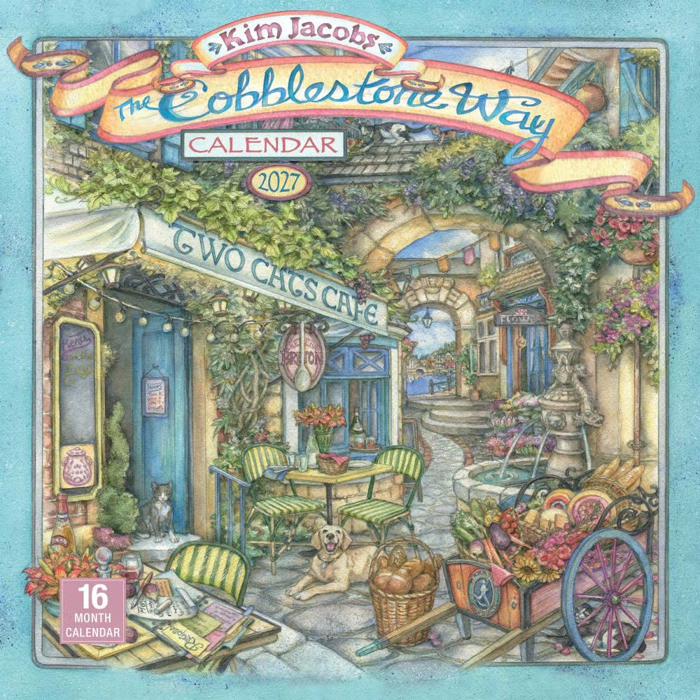 Sellers Publishing,  Cobblestone Way 2027 Wall Calendar by Kim Jacobs