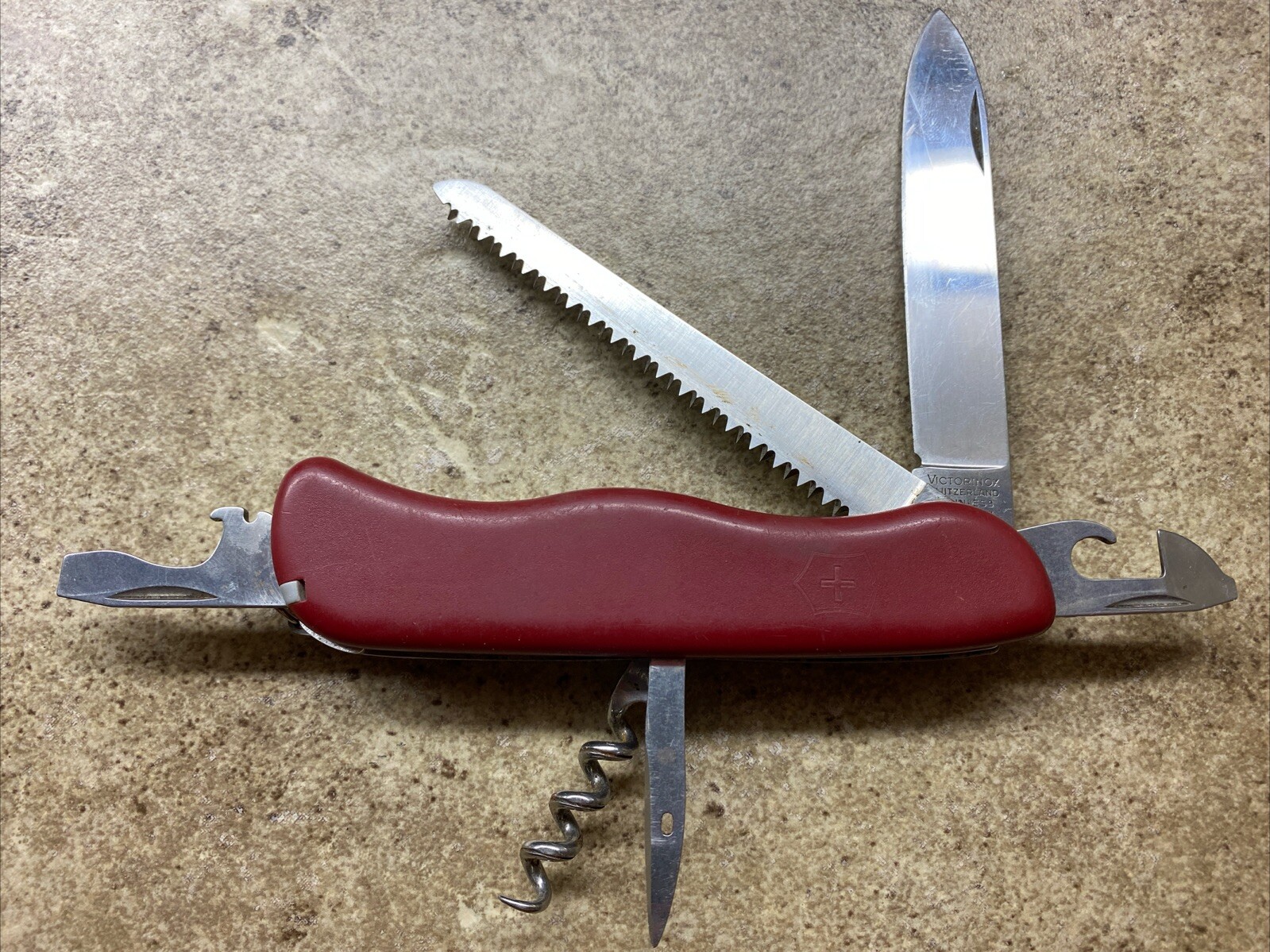 (READ) Vintage Victorinox Forester Slide Lock Swiss Army Knife PAT PEND MOD DEP