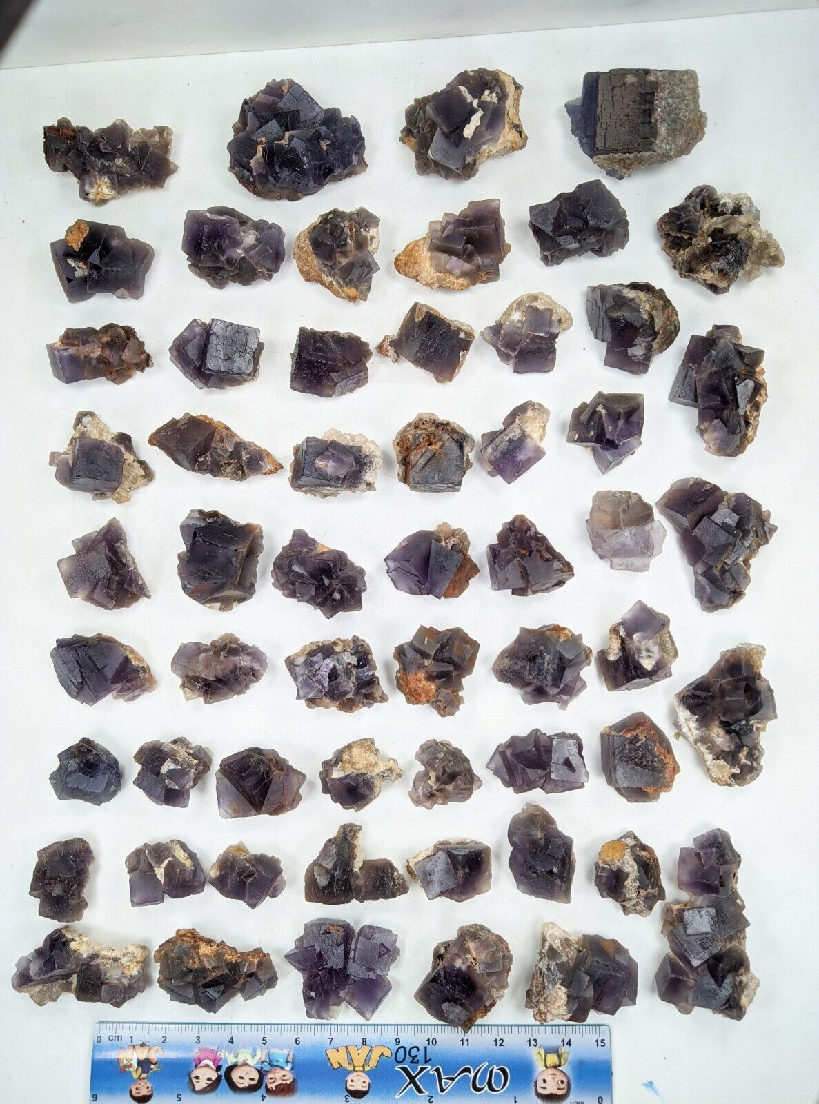 Fluorite Cubic Cluster (57 Pieces Lot) from Balochestan Pakistan