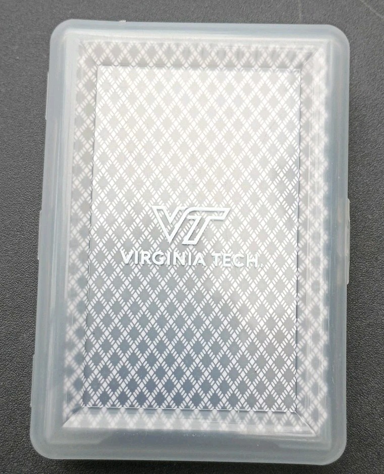 VT Virginia Tech Playing Cards -NEW SEALED-With Plastic Case