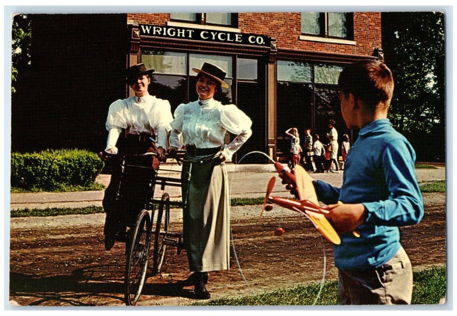 c1950's Wright Cycle Co. Greenfield Village Bicycle Dearborn MI Vintage Postcard