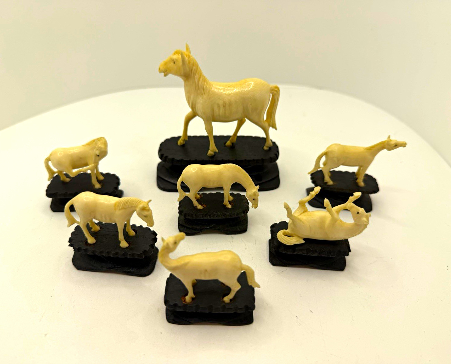 Authentic hand carved Horses of King Mu Zao