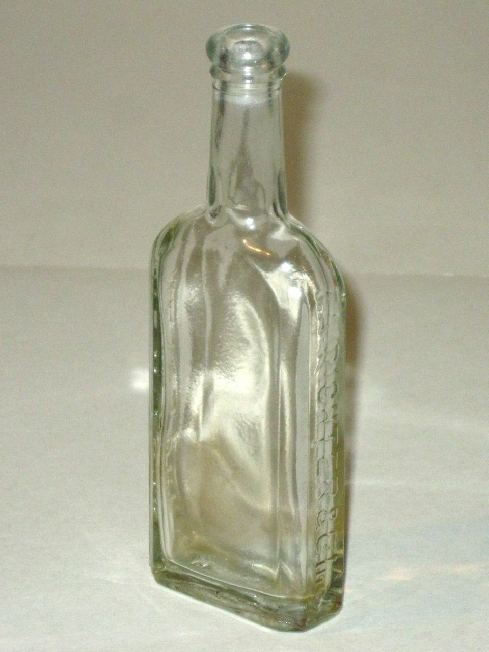 Vintage F. Ad RICHTER & Co. (New York) Embossed Glass Medicine Bottle Cork Top