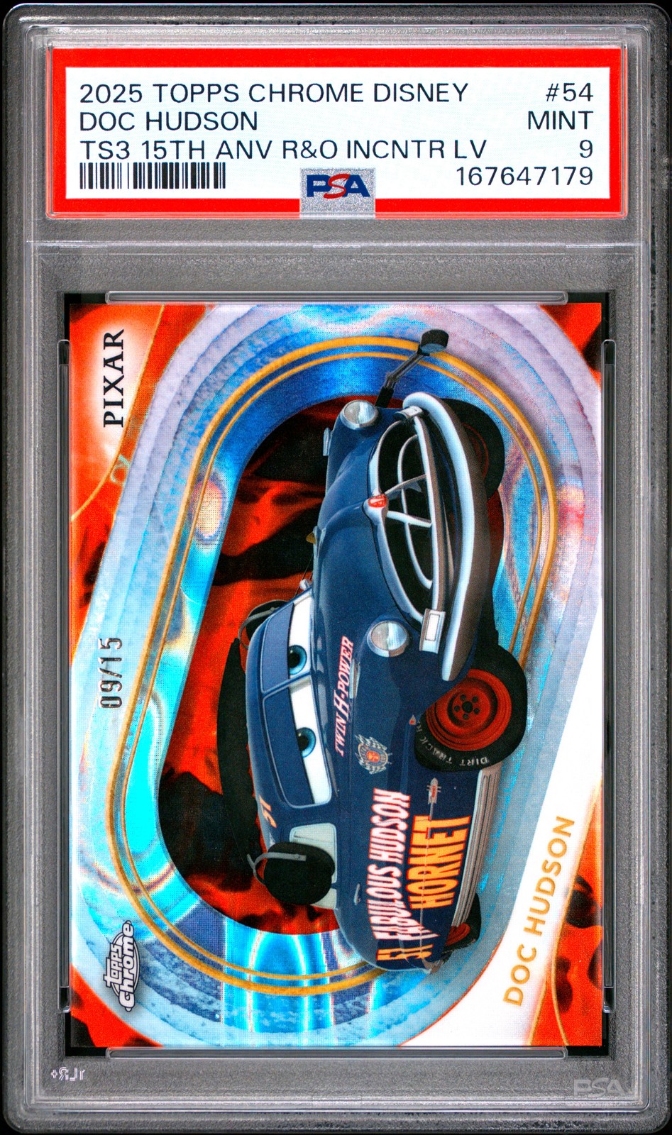 2025 TOPPS CHROME DISNEY #54 DOC HUDSON 9/15 PSA 9