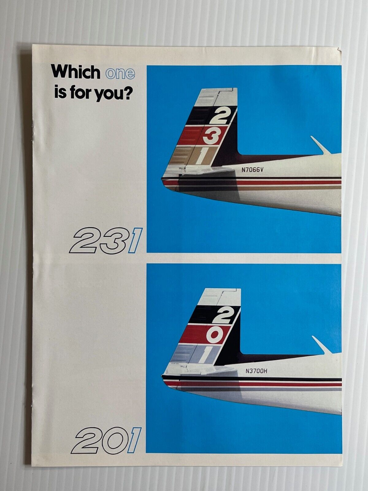 Vintage 1970s - Mooney Aircraft Corp. - Model 231 / 201 Airplane Sales Brochure