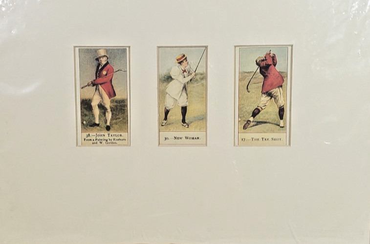 3 Vintage Cope's Golfers Tobacco Cards w Mat Bridge House Art Gallery Bermuda #2