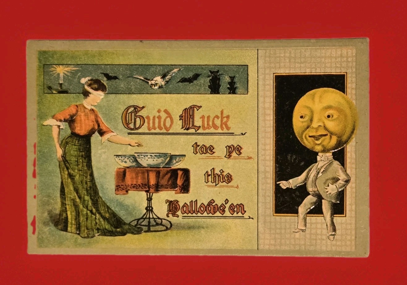 Vintage Scottish Halloween Greetings Postcard No. 2243 1917