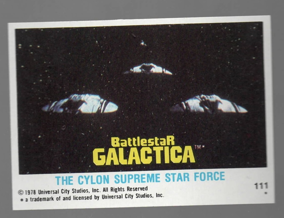 1978 Topps Battlestar Galactica #111 THE CYLON SUPREME STAR FORCE